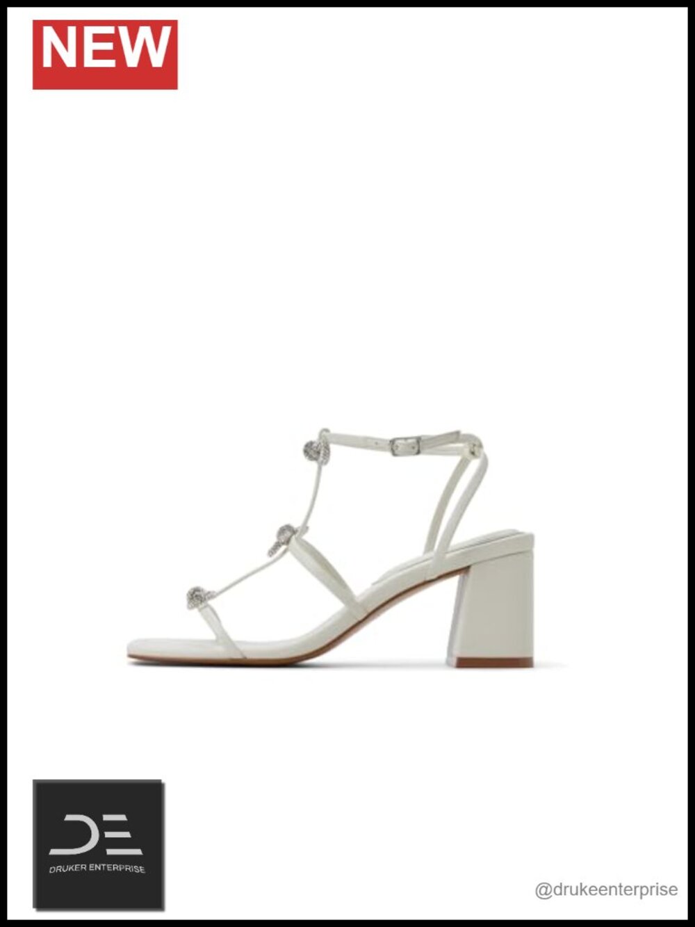 ALDO Kaeli Heeled Sandals Square Toe Block Heel Slingback Buckle Women Shoes